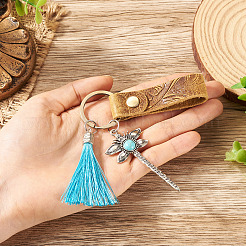 Cowhide Leather Keychain&nbsp;KEYC-TAC00027