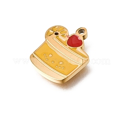 304 Stainless Steel Enamel Pendants&nbsp;STAS-E531-04G