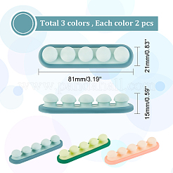 6Pcs 3 Colors Adhesive Silicone Cord Organizer&nbsp;FIND-AR0002-42
