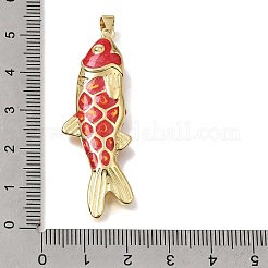 Brass Enamel Pendants&nbsp;KK-CBAEEA8-09A-G
