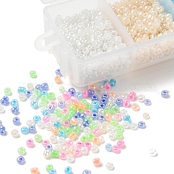 3500Pcs 7 Colors 12/0 Glass Round Seed Beads&nbsp;SEED-YW0001-22