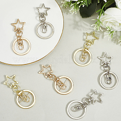 18Pcs 3 Style Alloy Keychain Clasps&nbsp;KEYC-SP0001-49C