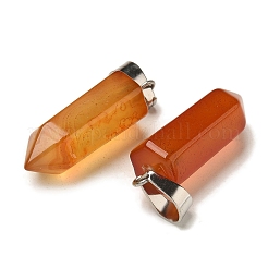 Natural Red Agate(Dyed & Heated) Pendants&nbsp;G-Z067-07P-16