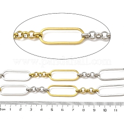 Ion Plating(IP) 304 Stainless Steel Two-Tone Link Chains&nbsp;CHS-M006-11PG