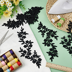 6PCS Flower Rayon Embroidery Sew on Ornament Accessories&nbsp;PATC-FG0002-56A