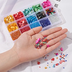 DIY Glass & Shell Beads Bracelet Making Kit&nbsp;DIY-YW0004-42