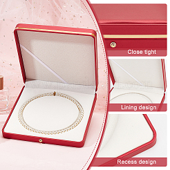 PU Leather Single Necklace Storage Gift Box&nbsp;AJEW-WH0475-08A