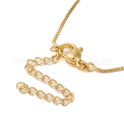 Brass Pave Clear Cubic Zirconia Pendant Necklaces for Women&nbsp;LS-NJEW-S429-04G-01