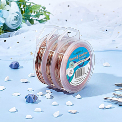 3 Rolls 3 Style Bare Round Copper Craft Wire&nbsp;CWIR-BC0006-16