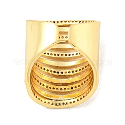 Brass Micro Pave Clear Cubic Zirconia Open Cuff Ring&nbsp;LS-RJEW-M173-07A-G