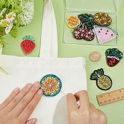 8Pcs 8 Styles Fruit Cloth Sew on Patches&nbsp;PATC-PH0001-93