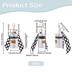 Silk Scarf Keychain&nbsp;KEYC-WH0029-58