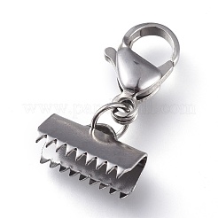Stainless Steel Ribbon Crimp Ends&nbsp;STAS-XCP0001-17