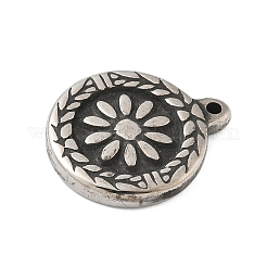 304 Stainless Steel Tibetan Style Pendants&nbsp;STAS-S185-06AS-B