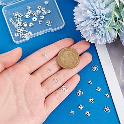 48Pcsc 4 Styles 925 Sterling Silver Bead Caps&nbsp;STER-PH0002-35