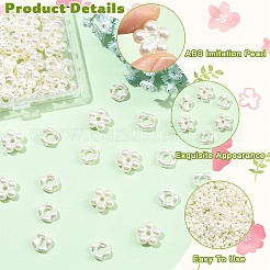 200Pcs 2 Styles ABS Imitation Pearl Beads&nbsp;OACR-YW0004-44