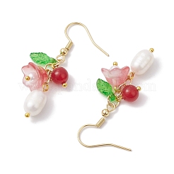 Natural Cultured Freshwater Pearl Dangle Earrings&nbsp;EJEW-JE05860-02