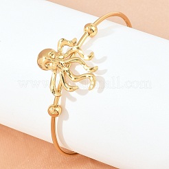 Ocean Theme 304 Stainless Steel Cuff Bangles&nbsp;SA-Z002-02G-01