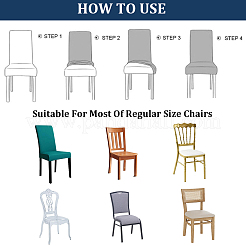 Polyester Stretch Chair Cover&nbsp;AJEW-WH20816-019A