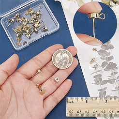 20Pcs Brass Stud Earring Findings&nbsp;KK-AR0004-42
