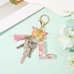 Zinc Alloy Tassel Keychain&nbsp;KEYC-WH20004-12B