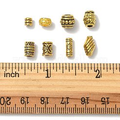 80Pcs 8 Styles Tibetan Style Alloy Beads&nbsp;TIBE-FS0001-13