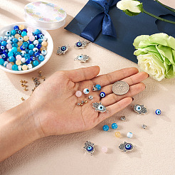 DIY Evil Eye Bracelet Making Kit&nbsp;DIY-FW0001-33