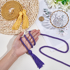 2Pcs 2 Colors Polyester Doctoral Cap Graduation Tassel Pendant Hanging&nbsp;FIND-CP0003-38C