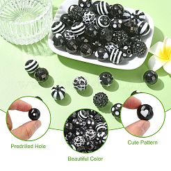 100Pcs Opaque Acrylic Beads&nbsp;OACR-CJ0002-50