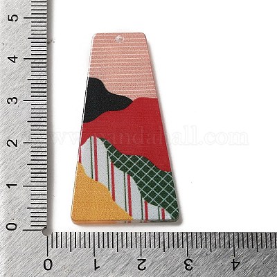 Printed Acrylic Pendants&nbsp;TACR-F007-03C-1