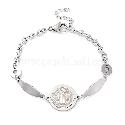 201 Stainless Steel Link  Bracelets&nbsp;BJEW-B078-146P-1