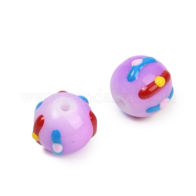 Baking Paint Glass Enamel Beads&nbsp;LAMP-R004-05G-1