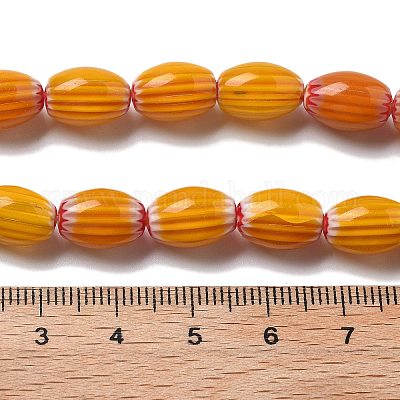 Handmade Millefiori Lampwork Beads Strands&nbsp;LAMP-F035-12J-1