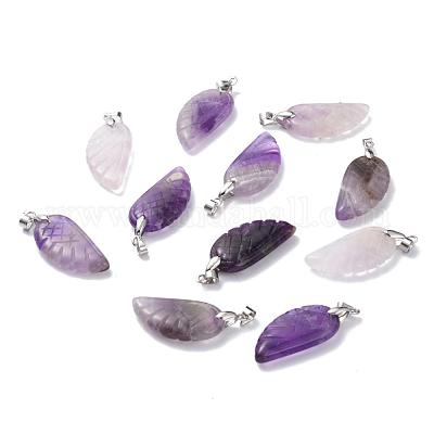 Natural Amethyst Pendants&nbsp;G-E339-02E-1
