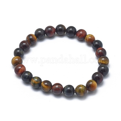 Natural Tiger Eye Bead Stretch Bracelets&nbsp;BJEW-K212-B-005-1