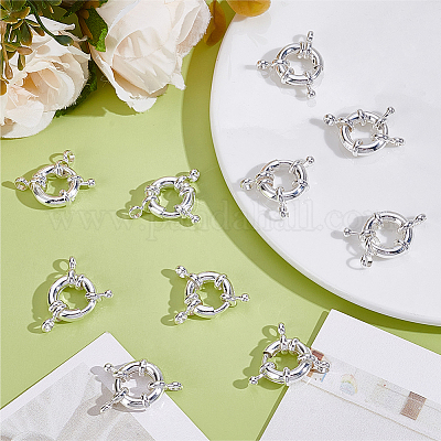 12Pcs Brass Spring Ring Clasps&nbsp;KK-BBC0024-17A-1