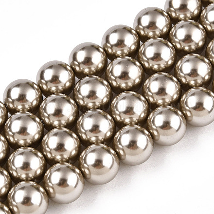 Glass Pearl Beads Strands HY-G002-01E-13-1
