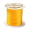 3-Ply Round Nylon Beading Threads, Nylon Cords for Seed Beads Jewelry Making, with Spool, Gold, 0.2mm, about 109.36 Yards(100m)/Roll