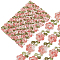 Polyester Ribbon, Floral Pattern, Flat, Garment Accessories, Dark Salmon, 3/4 inch(18x1.5mm)