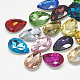 Pointed Back Glass Rhinestone Cabochons&nbsp;RGLA-T081-6x8mm-1