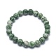 Natural Green Spot Jasper Bead Stretch Bracelets&nbsp;BJEW-K212-B-017-2