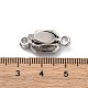 Brass Micro Pave Cubic Zirconia Box Clasps&nbsp;KK-P291-32P-3