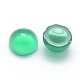 Natural Dyed & Heated Green Onyx Agate Cabochons&nbsp;G-P393-R05-4mm-2