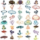40Pcs Snake PVC Waterproof Sticker Labels&nbsp;STIC-PW0024-03-1