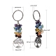 Natural Gemstone Keychain&nbsp;KEYC-JKC00163-02-3