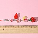 Glass & Resin Mobile Straps&nbsp;HJEW-FS00009-01-6
