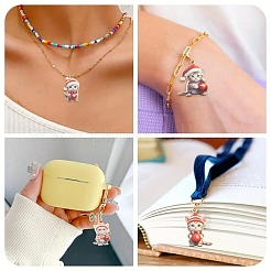 8Pcs 4 Styles Christmas Alloy Enamel Pendants&nbsp;FIND-YW0005-64