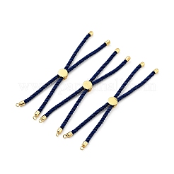 Half Finished Twisted Milan Rope Slider Bracelets&nbsp;FIND-G032-01G