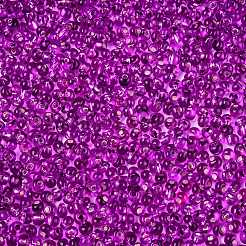 6/0 Baking Paint Transparent Fringe Glass Seed Beads&nbsp;SEED-N006-06H