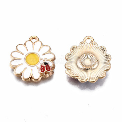 Eco-Friendly Alloy Enamel Pendants&nbsp;X-ENAM-T011-89-NR